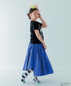 SALE【unica】　リボンギャザーシャーリングスカート　KIDS　S-XL（115-155cm）