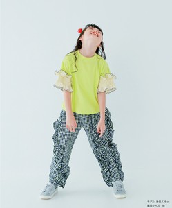 SALE【unica】　クレープスリーブTシャツ　KIDS　S-XL（115-155cm）