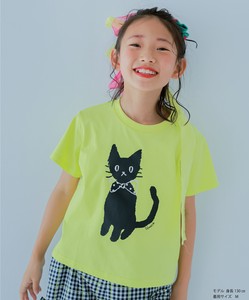 Kids' Short Sleeve T-shirt Black-cat T-Shirt UNICA kids 115 ~ 155cm