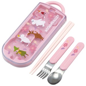 Bento Cutlery Moomin Pink Bird Skater Made in Japan