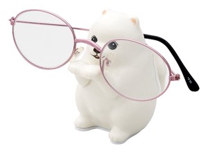 Animal Ornament Glasses Stand Pomeranian Dog Decoration