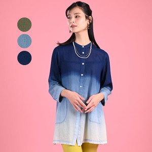 Button Shirt/Blouse Shirtwaist Spring/Summer Gradation 【2024NEW】