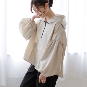 Blouson Jacket Water-Repellent Outerwear A-Line Puff Sleeve