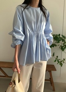 Button Shirt/Blouse Design Shirring 2024 Spring/Summer