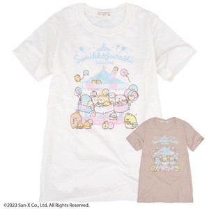 Kids' Short Sleeve T-shirt Sumikkogurashi San-x T-Shirt Spring/Summer Printed