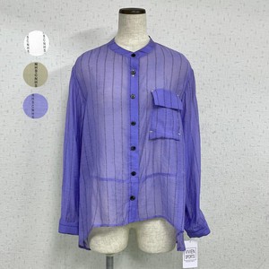 Button Shirt/Blouse Shirtwaist Stripe Spring/Summer 【2024NEW】