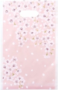 Decorative Plastic Bag Indigo Sakura