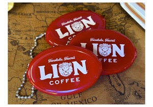Key Ring Red Coin Purse Spring/Summer Coffee LION