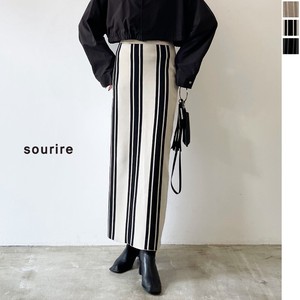 Skirt Straight Skirt Stripe 【2024NEW】