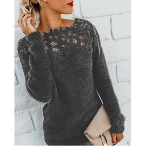 Sweater/Knitwear Plain Color Long Sleeves Ladies' Autumn/Winter
