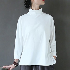 T-shirt Plain Color Long Sleeves T-Shirt Ladies'