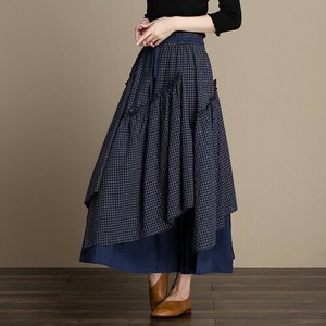即納  スカート  濃い青色  ゆったり  レディースファッション   BHSF056