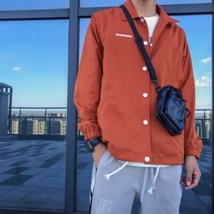 Jacket Plain Color Outerwear Thin