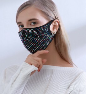 マスク 真珠  3D   防塵 花粉对策 通気性  レディース用  DMPY239