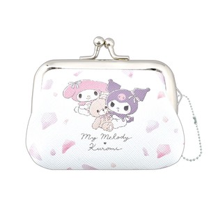 Coin Purse Pink Gamaguchi Coin Purse My Melody Sanrio Characters KUROMI NEW
