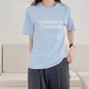 【トップス】綿　プリンティング　スリムフィット　半袖　トップス　Tシャツ　Printing T-shirts