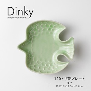 【Dinky(ディンキー)】120トリ型プレート ヒワ［日本製 美濃焼 食器 ］オリジナル