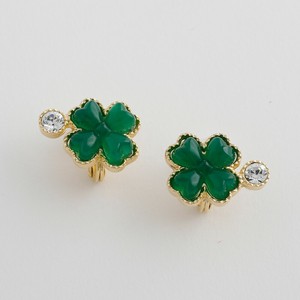 JewCas Vintage Cloverエアフィットイヤリング [JC4638]Emerald