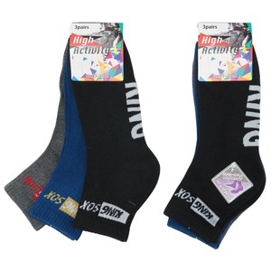 Ankle Socks Socks Men's Midi Length 3-pairs