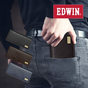 エドウイン EDWIN 財布 サイフ 長財布 メンズ レディース ホワイトステッチ カード収納 プレゼント