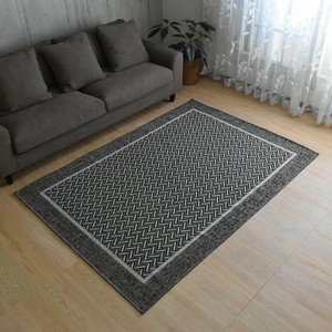 【直送可】絨毯　幾何学模様デザイン　フラットウィルトン織ラグ　カレント