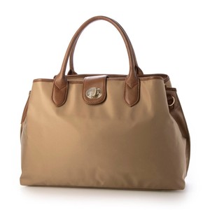 Tote Bag Cattle Leather Nylon 2-way