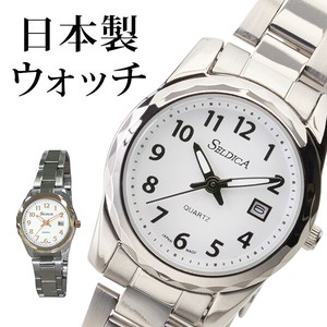 日本製腕時計 レディースステンレスベルト SELDICA アナログ【SD-AL048】