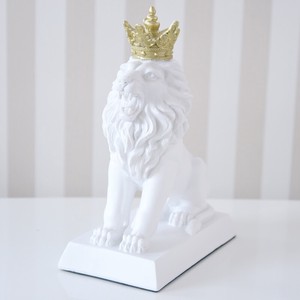 ★大創業祭SALE★【新商品】ときめく雑貨♪♪｜王冠のライオン WH