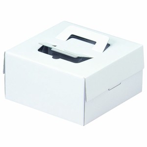 ケーキ箱 デコホワイト4号 CLトレー付 ヤマニパッケージ