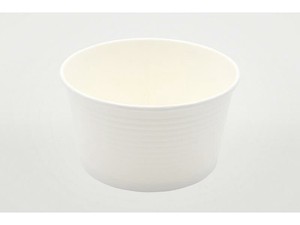 スープカップ 耐熱紙カップ850 エンボス 白 パックスタイル