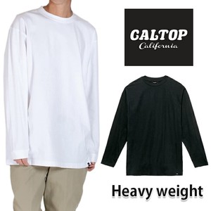 【定番】CALTOP　(キャルトップ)　長袖Tシャツ　無地　スーパーヘビーウェイト　(7.2オンス)