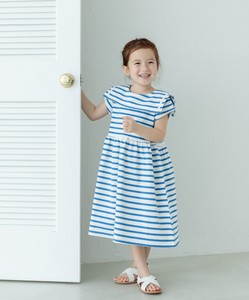 Kids' Casual Dress Back Buttons One-piece Dress