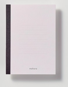 日本製 mahora（まほら） 【目にやさしいノート】 A6 ラベンダー太･細交互横罫