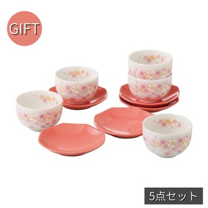 ギフトセット 山桜 茶菓揃 美濃焼 日本製