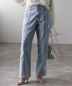 Full-Length Pant High-Waisted Denim Pants Straight