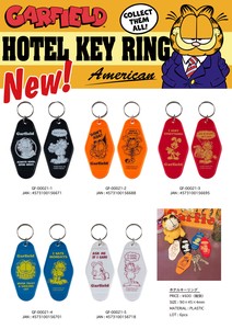 GARFIELD HOTEL KEY RING / ガーフィールド ホテルキーリング