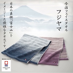 在庫処分 今治ブランド フジヤマ フェイスタオル 甘撚り 富士 高級 国産 日本製 2色セット