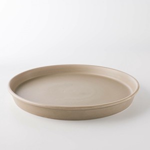 Mino ware Yamatsu Main Plate Brown L Western Tableware Made in Japan