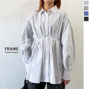 Button Shirt/Blouse Waist Stripe 【2024NEW】