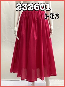 Skirt Flare Plain Color Cotton Ladies' 2024 NEW