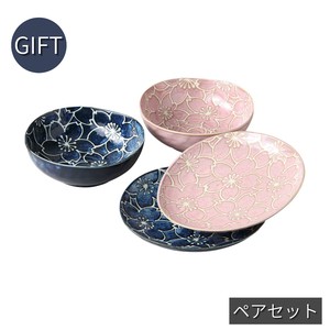 ギフトセット 耀変華桜三角皿鉢ペアー 美濃焼 日本製