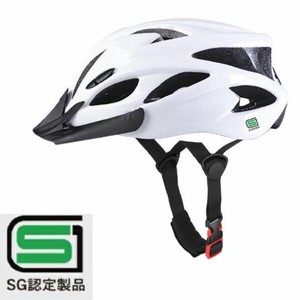 【自転車ヘルメット 大人用 SG規格 SGマーク 認定】 SG自転車ヘルメット（白） TK-01S