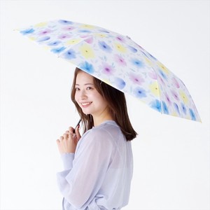《2024春夏新作》【晴雨兼用傘】折傘 遮光 シアフラワースレンダーミニ