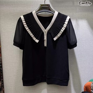 半袖Tシャツ セーラーカラー サマーニット スプリングニット【2024新作】 EH2157