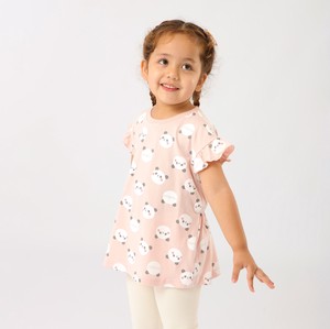 Kids' Short Sleeve T-shirt Little Girls Series Ruffle Tops Panda