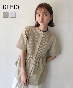 ピンタックシェイプコットンシャツ/CLEIO