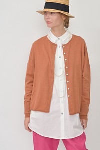 Cardigan Front/Rear 2-way Collarless Spring/Summer Cardigan Sweater