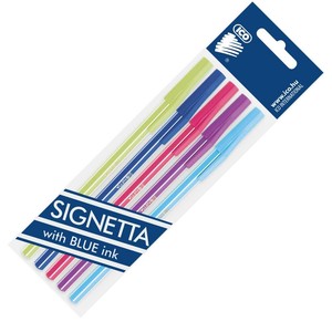 ICO SIGNETTA スティックボールペン【5本セット】（ハンガリー・輸入・文房具・文具）
