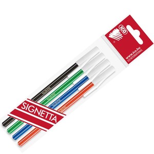 ICO SIGNETTA スティックボールペン【4色セット】（ハンガリー・輸入・文房具・文具）
