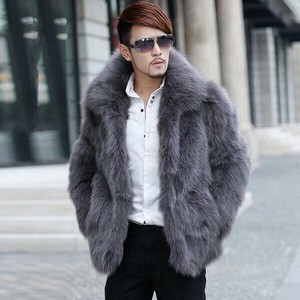コート  模造狐皮  冬 保温  メンズファッション   LYMA2056